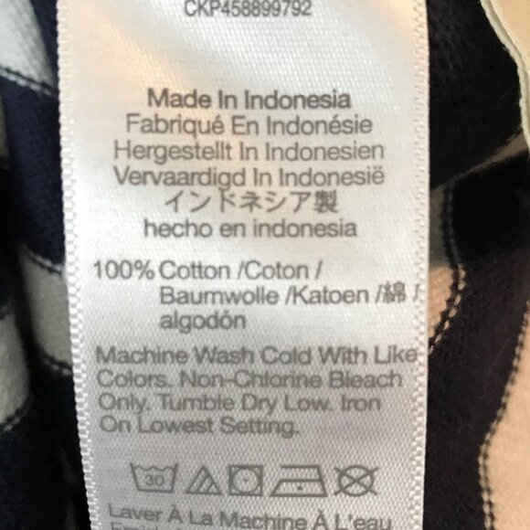 Madewell Navy and White Striped Sweatshirt - Picture 7 of 7